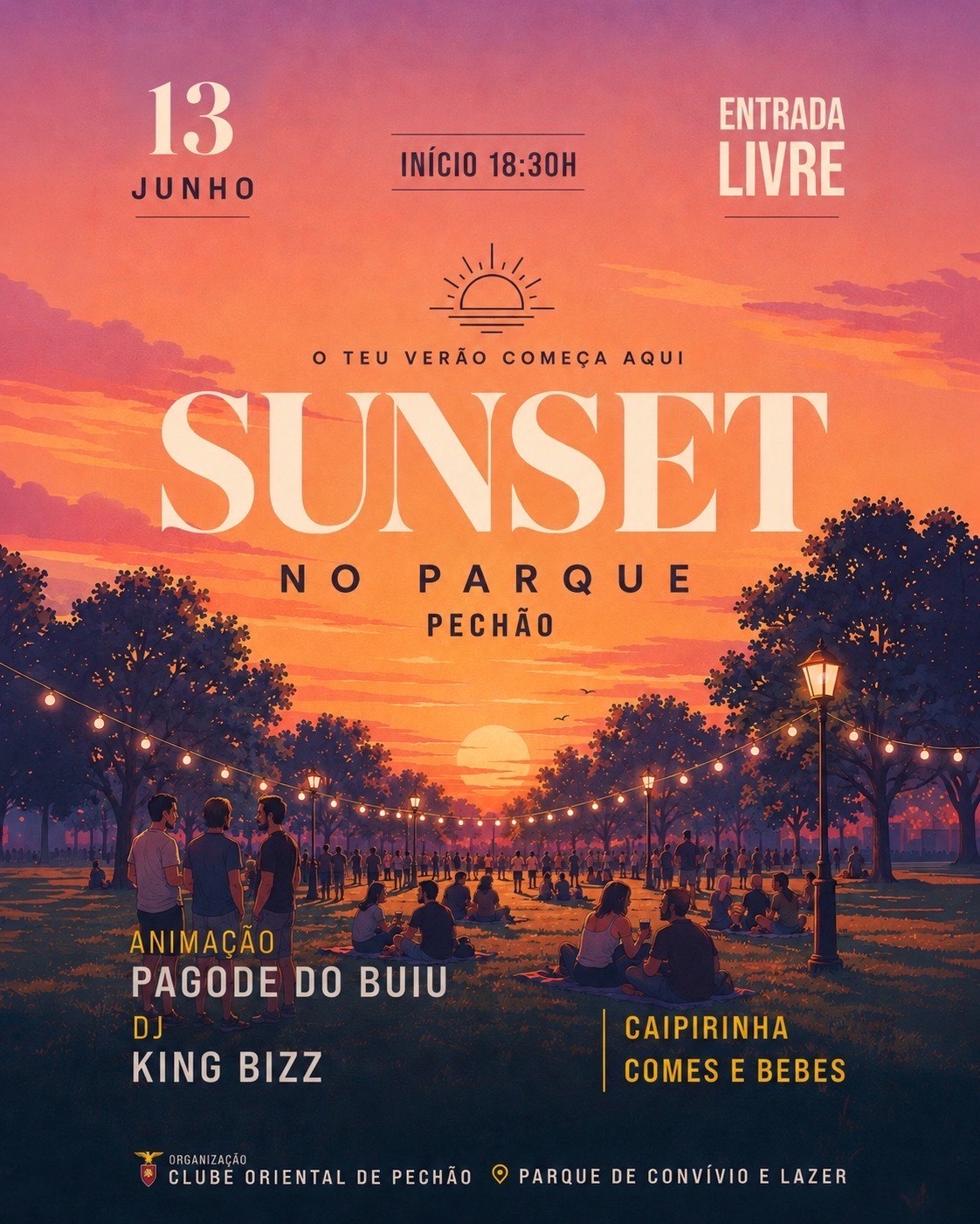 Sunset in the Park brings music, conviviality and entertainment to the heart of Pechão