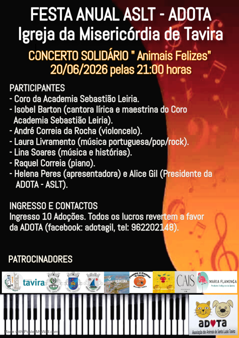 ADOTA's annual party brings together music, poetry and solidarity at the Igreja da Misericórdia in Tavira