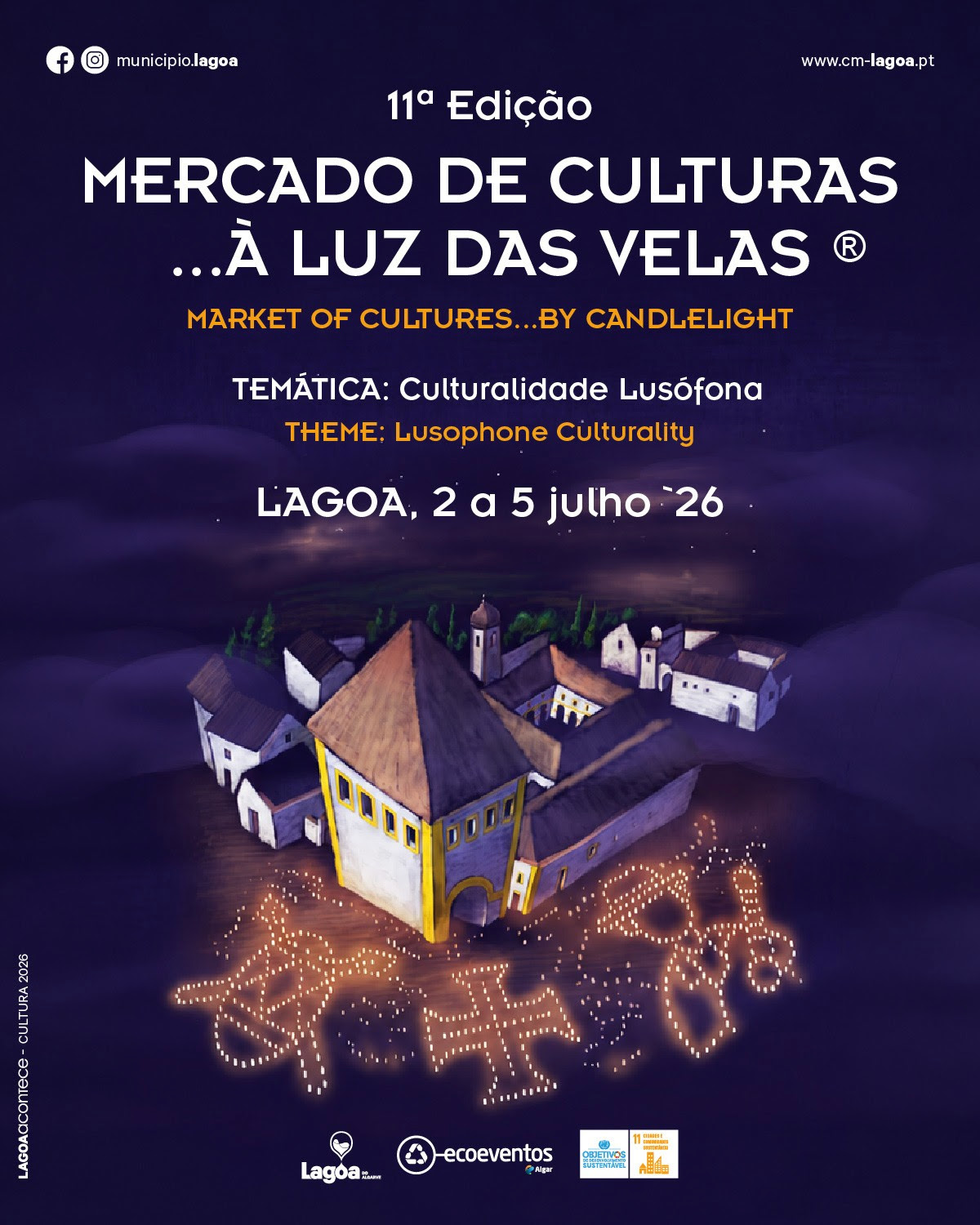 Thousands of candles once again illuminate the historic center of Lagoa