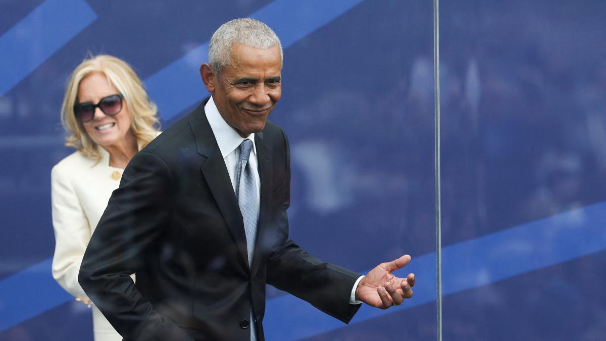 Find the differences with Trump: Obama's call for democracy when inaugurating his presidential center