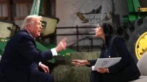 "Stupid" and "corrupt": Trump rips off the microphone and leaves an uncomfortable interview