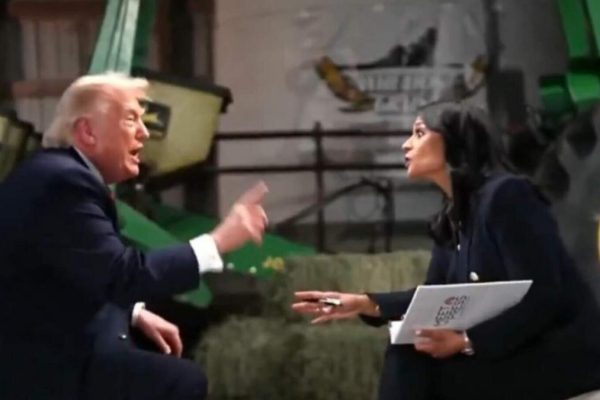 "Stupid" and "corrupt": Trump rips off the microphone and leaves an uncomfortable interview