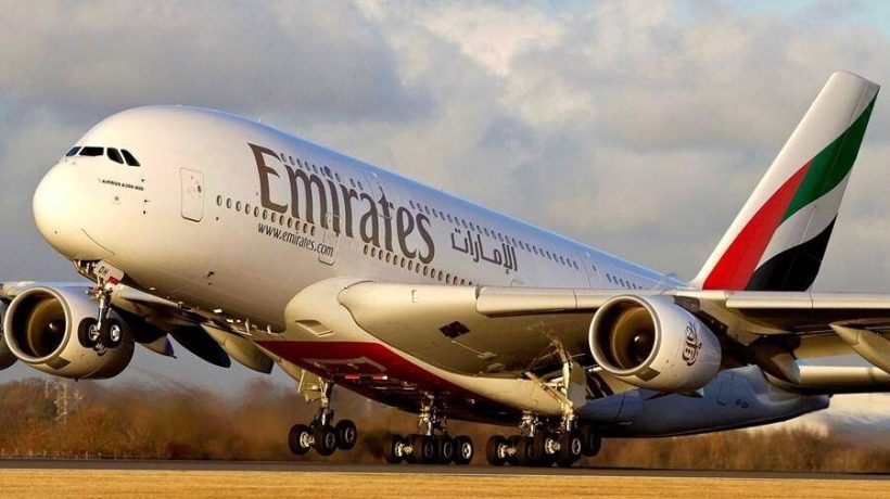 Avião da Emirates.
