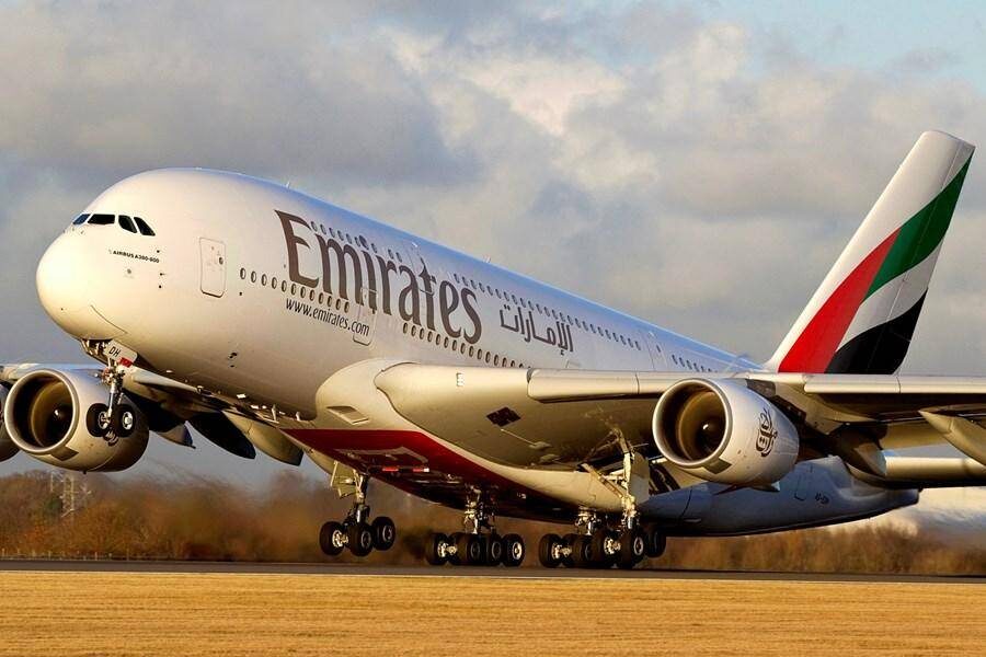 Avião da Emirates.