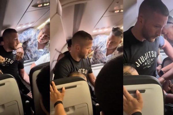 Former MMA fighter immobilizes passenger who tried to open plane door