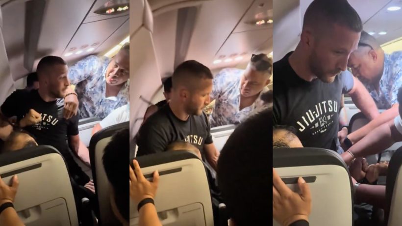 Former MMA fighter immobilizes passenger who tried to open plane door