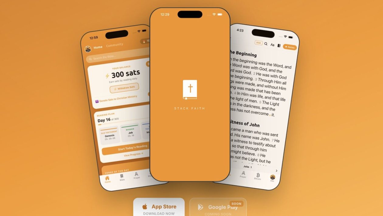 Orange Bible. The app that pays in bitcoin to those who read the Scriptures
