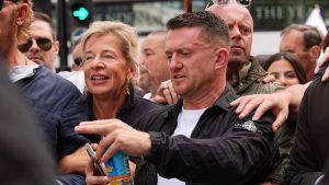 The British Police arrest Tommy Robinson, the extremist who calls for anti-immigration protests, at Heathrow