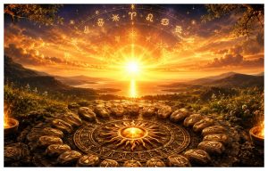 Runic horoscope for the Summer Solstice of June 21, 2026. The three runes that guide your sign in the next six months