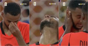 Gakpo gets emotional after scoring and breaks down in tears after losing his son