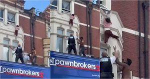 Restaurant manager avoids tragedy and supports girl who fell from balcony in London