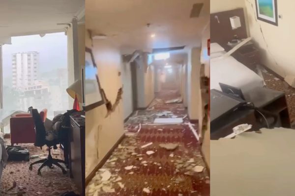 TAP hostess shows what her room looked like in Caracas after the earthquake