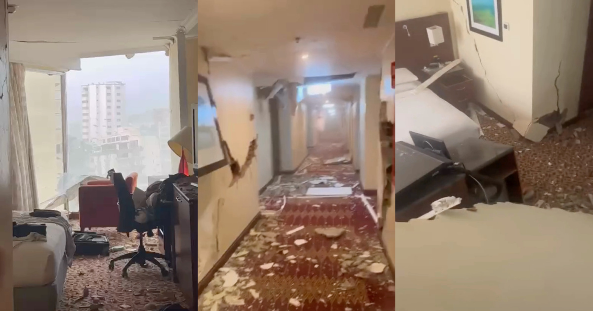 TAP hostess shows what her room looked like in Caracas after the earthquake