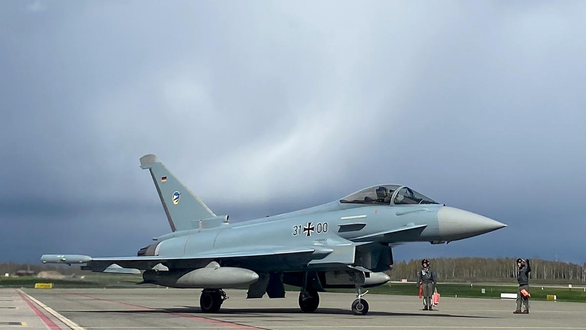 NATO fighters shoot down a drone that had entered Latvian airspace