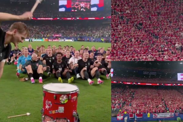 Norwegian players and fans rowed together in the best celebration of the World Cup