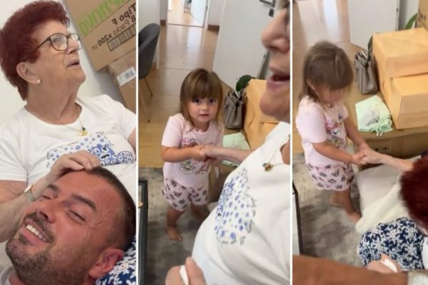 Love! Marco Costa shows his daughter “helping” her great-grandmother: “Teaching the youngest…”