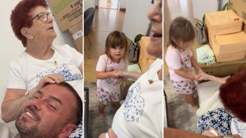 Love! Marco Costa shows his daughter “helping” her great-grandmother: “Teaching the youngest…”