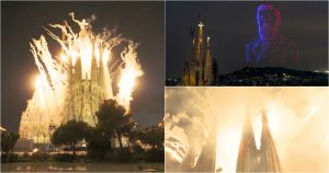 New Sagrada Familia tower opens with an impressive visual spectacle