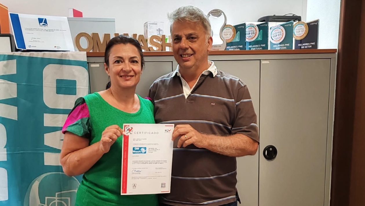 Algarve laundry OM WASH achieves ISO 14001 environmental certification