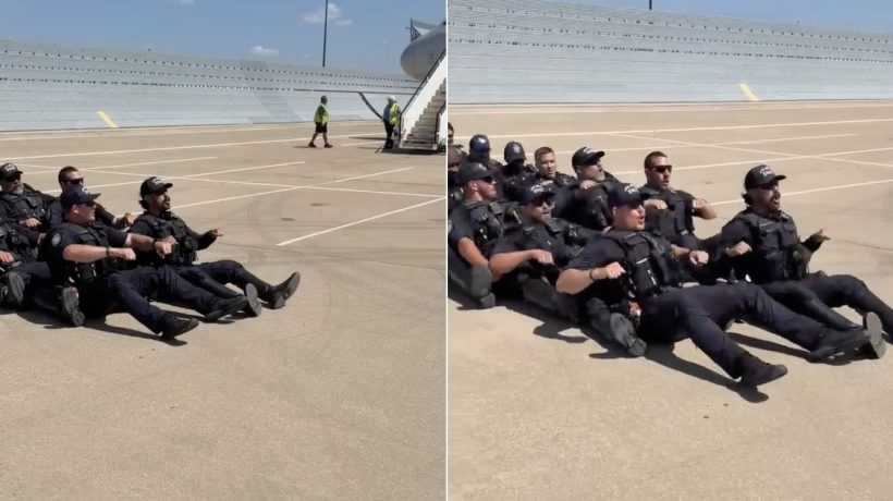Dallas Police Surprise Norwegian National Team with 'Viking Row' at Airport