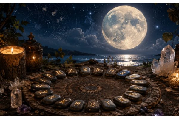 Horoscope runes July 2026. Mannaz brings old news with new meaning, Laguz amplifies your sensitivity to dreams, symbols and coincidences