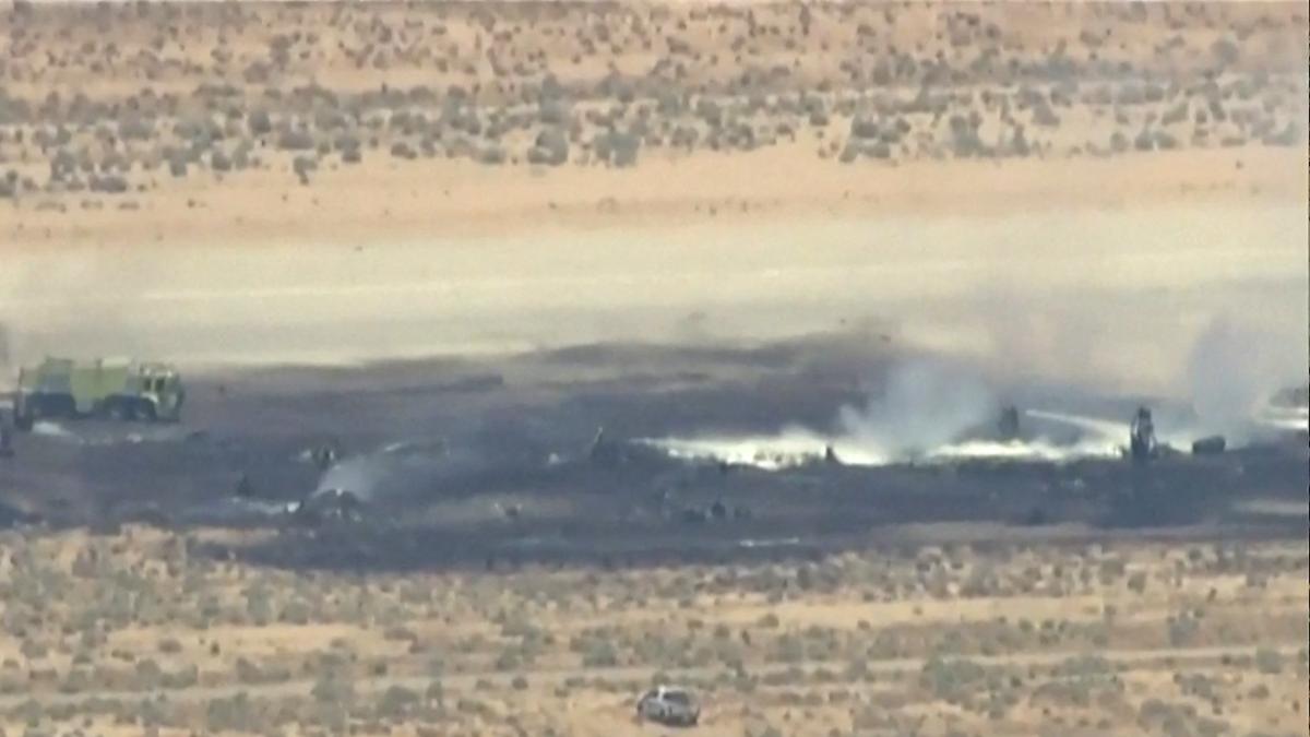 All eight crew members aboard a US B-52 bomber die after crashing in California