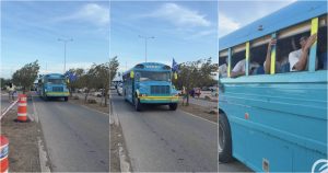 Curaçao team surprises by arriving at the 2026 World Cup in a school bus