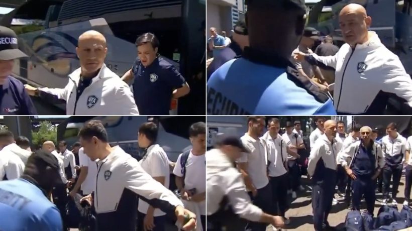 Uzbekistan national team undergoes extremely strict security control upon arrival in the United States