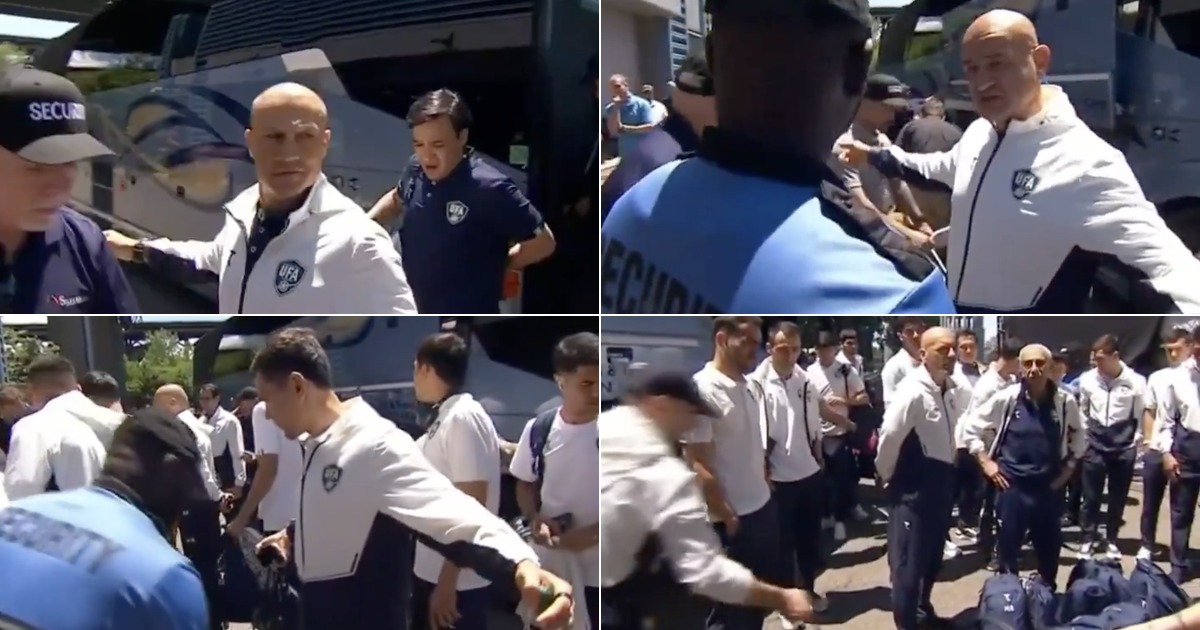 Uzbekistan national team undergoes extremely strict security control upon arrival in the United States
