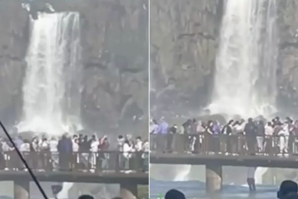 Tourist risks life to recover cell phone at Iguaçu Falls