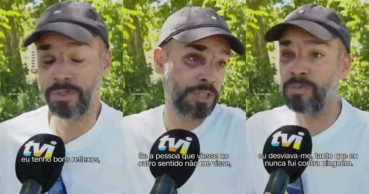TVI identifies and interviews driver who caused panic on Cascais Marginal
