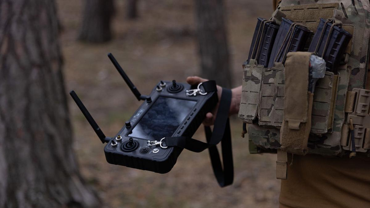 'Like killing a fly with a machine gun': Ukrainian pilot describes scene of NATO tank opening fire on his drone in drill