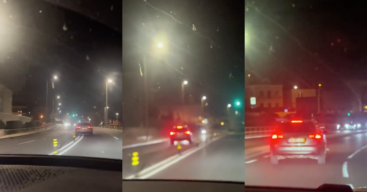 Driver filmed going the wrong way on the Cascais Marginal is being sought by the PSP
