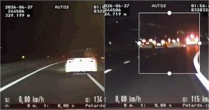GNR stops illegal racing on the A12 and intercepts vehicles at 240 km/h