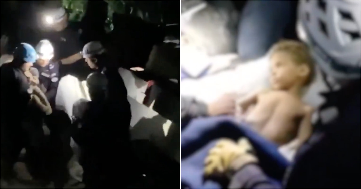 Three-year-old boy is rescued alive six days after earthquakes in Venezuela